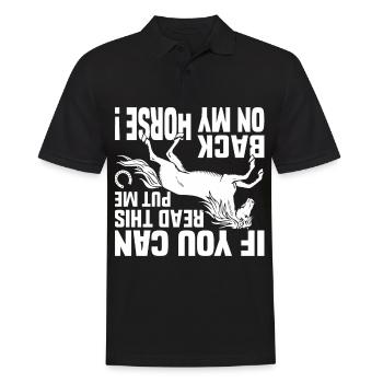 Si vous pouvez lire ceci, remettez-moi sur mon - Polo Homme - noir - Devant - Kai (181cm)
