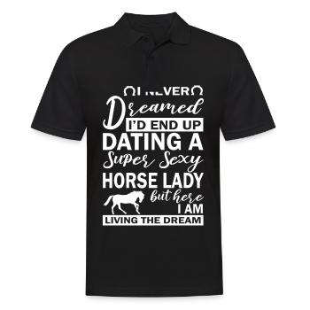 Ich hätte mir nie träumen lassen, dass ich mal ein - Männer Poloshirt - Schwarz - Vorne - Kai (181cm)