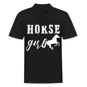 Horse Girl 3 - - Polo Homme - noir - Devant - Kai (181cm)