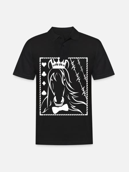 Cheval- - Polo Homme - noir