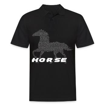 Cheval 6 - - Polo Homme - noir - Devant - Kai (181cm)