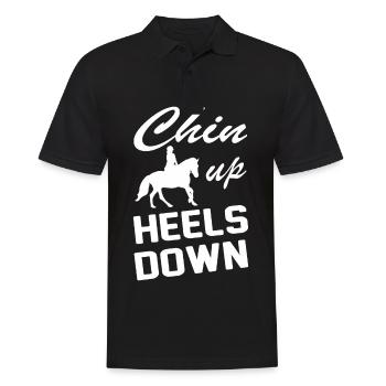 Chin Up Heels Down 2 - - Polo Homme - noir - Devant - Kai (181cm)
