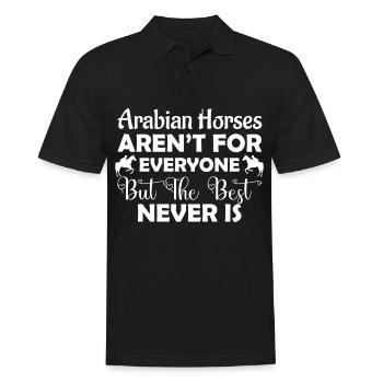 Arabian horses are not suitable for everyone, but - Men's Polo Shirt - black - Front - Kai (181cm)