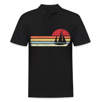 Sun et Retro Lines - Voile - - Polo Homme - noir - Devant - Kai (181cm)