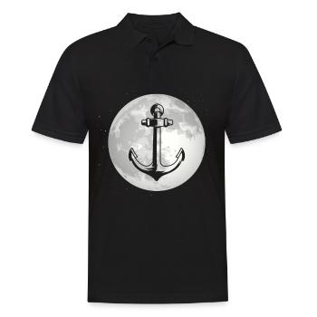 Pleine Lune - Ancre - - Polo Homme - noir - Devant - Kai (181cm)