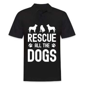 Sauvez tous les chiens - Polo Homme - noir - Devant - Kai (181cm)