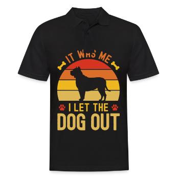 C’est moi qui ai laissé sortir le chien - Polo Homme - noir - Devant - Kai (181cm)