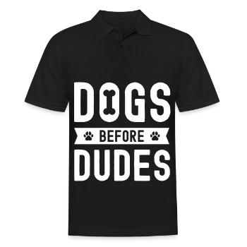 Chiens devant les ducats - Polo Homme - noir - Devant - Kai (181cm)