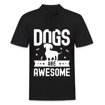Dogs are fantastic - Men's Polo Shirt - black - Front - Kai (181cm)