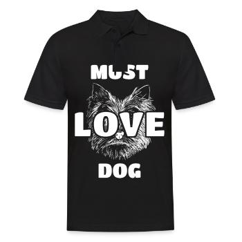 Doit aimer le chien - Polo Homme - noir - Devant - Kai (181cm)