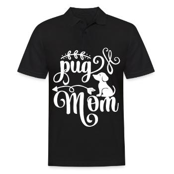 Pug Mama - Arrows - Black - Men's Polo Shirt - black - Front - Kai (181cm)