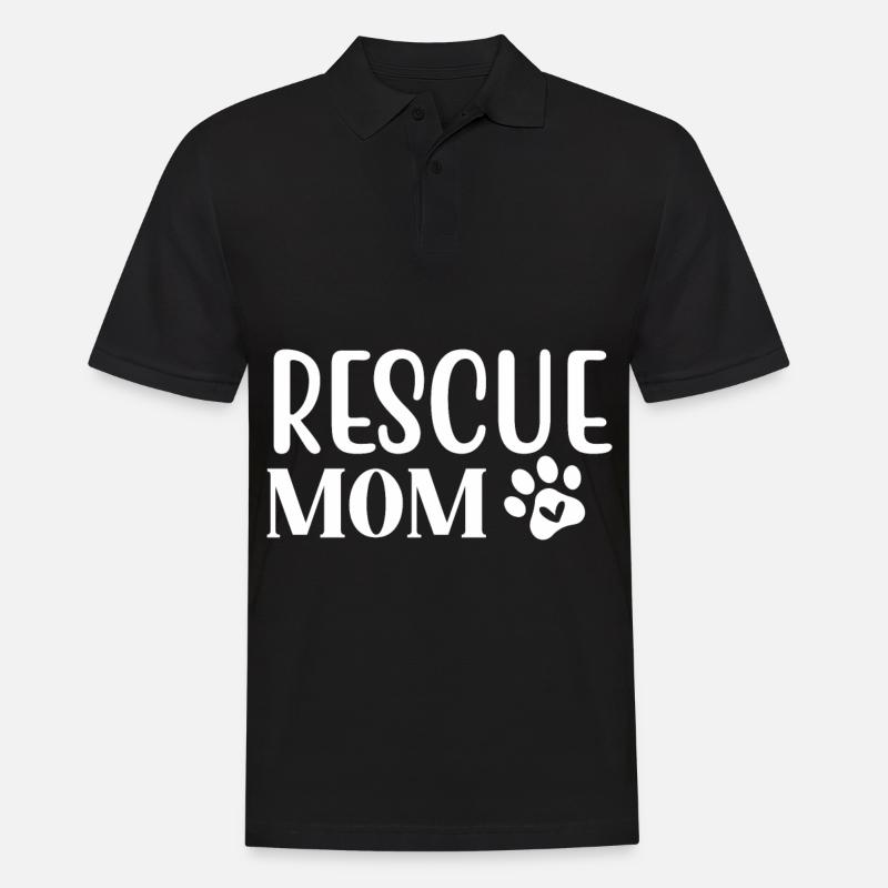 Rettungs-Mama - Männer Poloshirt - Schwarz