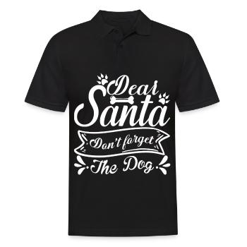 Cher Père Noël, n’oubliez pas le chien - Polo Homme - noir - Devant - Kai (181cm)