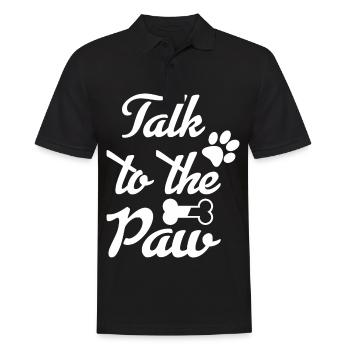 Parlez à votre patte - Polo Homme - noir - Devant - Kai (181cm)