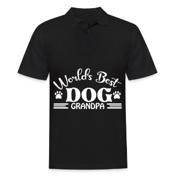Le meilleur grand-père chien du monde - Paws - Polo Homme - noir - Devant - Kai (181cm)
