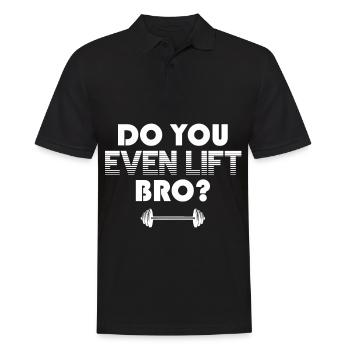 Do you raise bro at all? - Men's Polo Shirt - black - Front - Kai (181cm)
