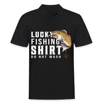 Ne lavez pas la chemise Lucky Fisher - (2) - Polo Homme - noir - Devant - Kai (181cm)