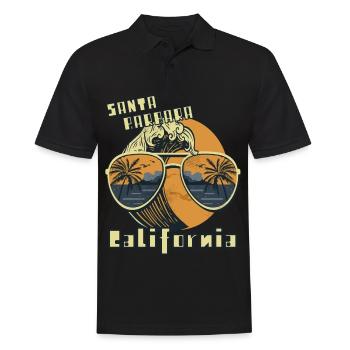 Palm Sunglasses California Santa Barbara Beach - Men's Polo Shirt - black - Front - Kai (181cm)