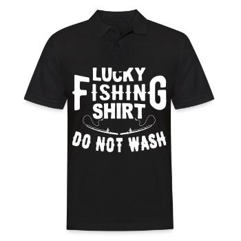 Ne lavez pas la chemise de pêche porte-bonheur 10 - - Polo Homme - noir - Devant - Kai (181cm)