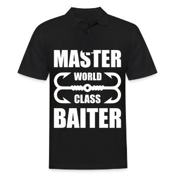 Master World Class Baiter - - Men's Polo Shirt - black - Front - Kai (181cm)