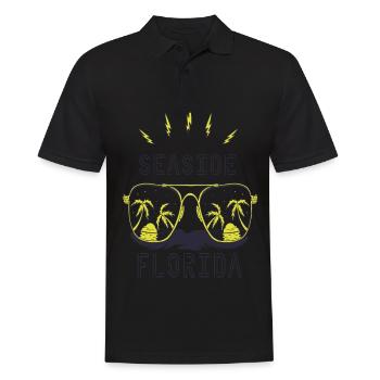 Palm Sunglasses Florida Seaside Beach Ocean - Men's Polo Shirt - black - Front - Kai (181cm)