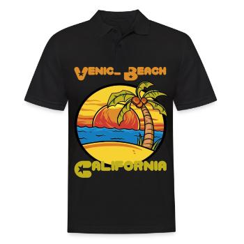Venice Beach Sunset Holiday California Pa - Polo Homme - noir - Devant - Kai (181cm)