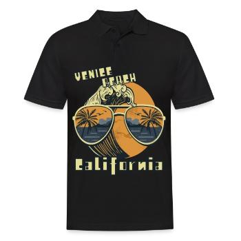Palm Tree Lunettes de soleil Californie Venice Beach Ocean - Polo Homme - noir - Devant - Kai (181cm)