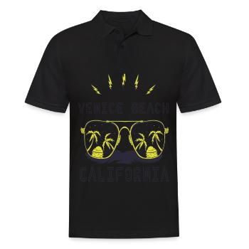 Sunglasses California Venice Beach Palm Beach - Men's Polo Shirt - black - Front - Kai (181cm)