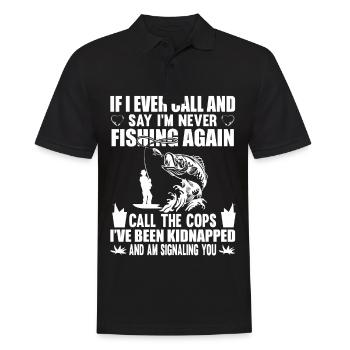If I ever call and say I never know - Men's Polo Shirt - black - Front - Kai (181cm)