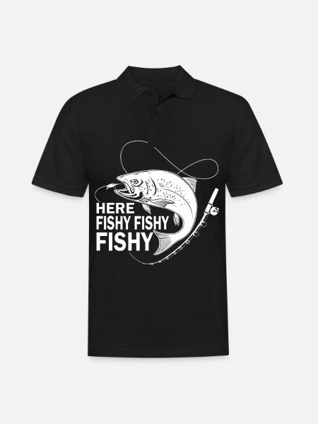Here Fischi Fischi Fischi - - Men's Polo Shirt - black