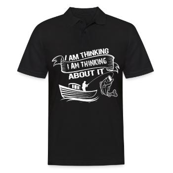 I think, I think I'm thinking about it -- - Men's Polo Shirt - black - Front - Kai (181cm)
