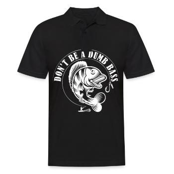 Seien Sie kein Dummkopf 1 -. - Männer Poloshirt - Schwarz - Vorne - Kai (181cm)