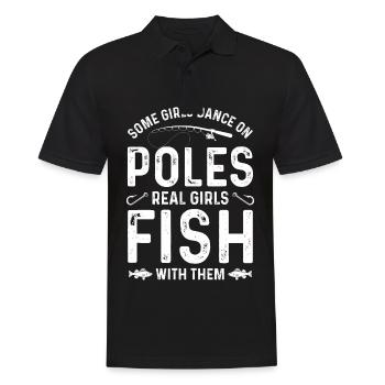 Certaines filles dansent sur des poteaux De vraies filles - Polo Homme - noir - Devant - Kai (181cm)