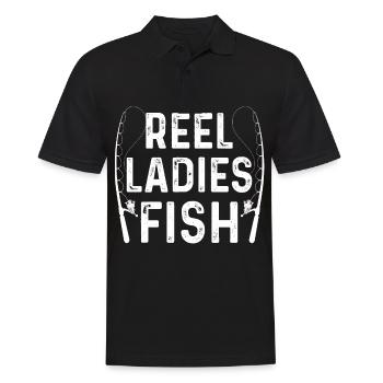 Moulinet Femmes Poissons - Polo Homme - noir - Devant - Kai (181cm)