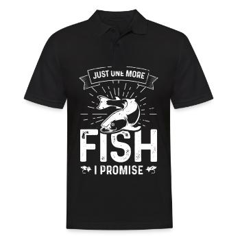 Plus qu’un poisson que je promets - Polo Homme - noir - Devant - Kai (181cm)
