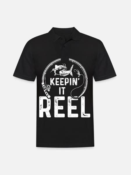 Keepin' It Reel - Men's Polo Shirt - black