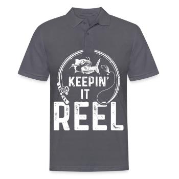 Keepin' It Reel - Polo Homme - charbon - Devant - Nico (186cm)
