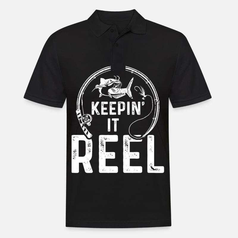 Keepin' It Reel - Men's Polo Shirt - black