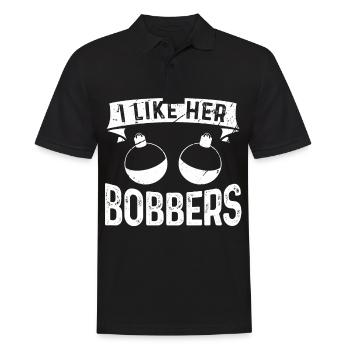 Ich mag ihre Bobber - Männer Poloshirt - Schwarz - Vorne - Kai (181cm)