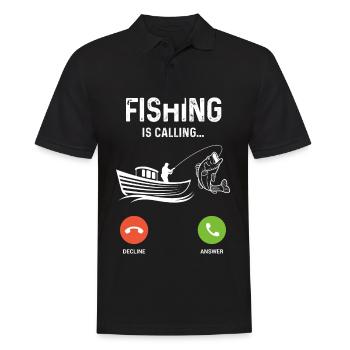 La pêche est un métier - Polo Homme - noir - Devant - Kai (181cm)