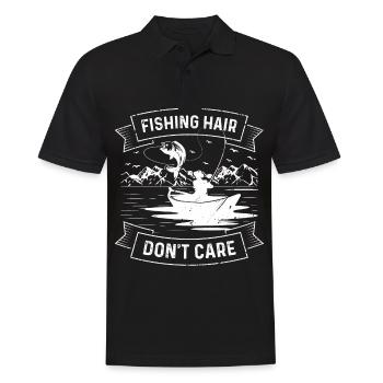 Les cheveux de pêche n’ont pas d’importance - Polo Homme - noir - Devant - Kai (181cm)