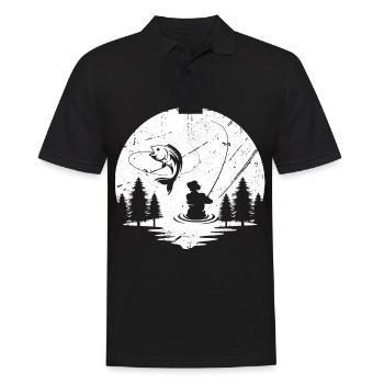 Pêche - Polo Homme - noir - Devant - Kai (181cm)