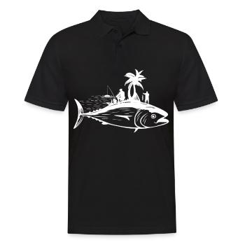 Fishing 1 - Men's Polo Shirt - black - Front - Kai (181cm)