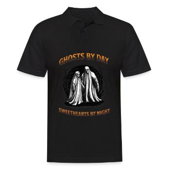 Ghosts by day sweethearts by night - Men's Polo Shirt - black - Front - Kai (181cm)