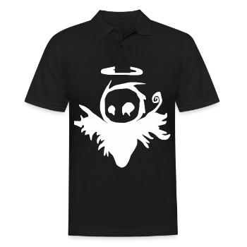 Dunkler Engel - Männer Poloshirt - Schwarz - Vorne - Kai (181cm)