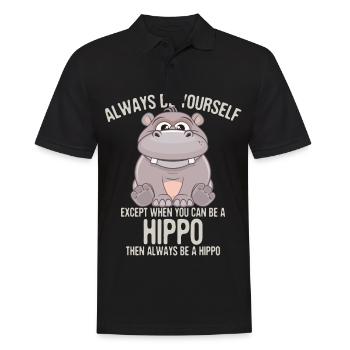 Cheval Nield Sois toi-même animal cadeau Blague drôle - Polo Homme - noir - Devant - Kai (181cm)