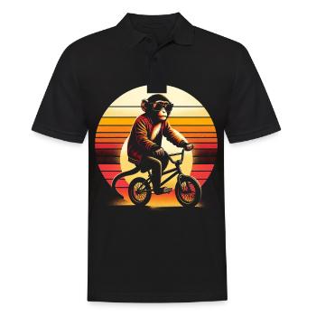 BMX Singe - Polo Homme - noir - Devant - Kai (181cm)