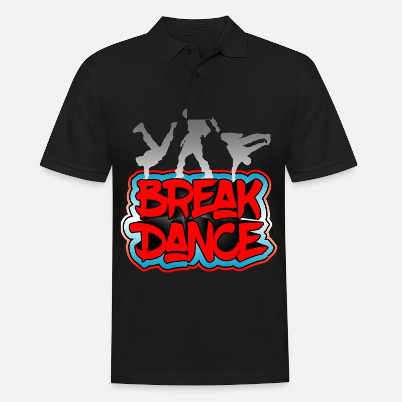 Idée de cadeau pour la danse hip-hop breakdance - Polo Homme - noir