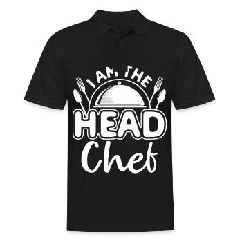 Chef Chef Chef Cuisine Drôle de dicton - Polo Homme - noir - Devant - Kai (181cm)