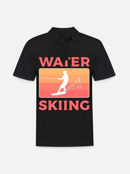 Water ski - Men's Polo Shirt - black